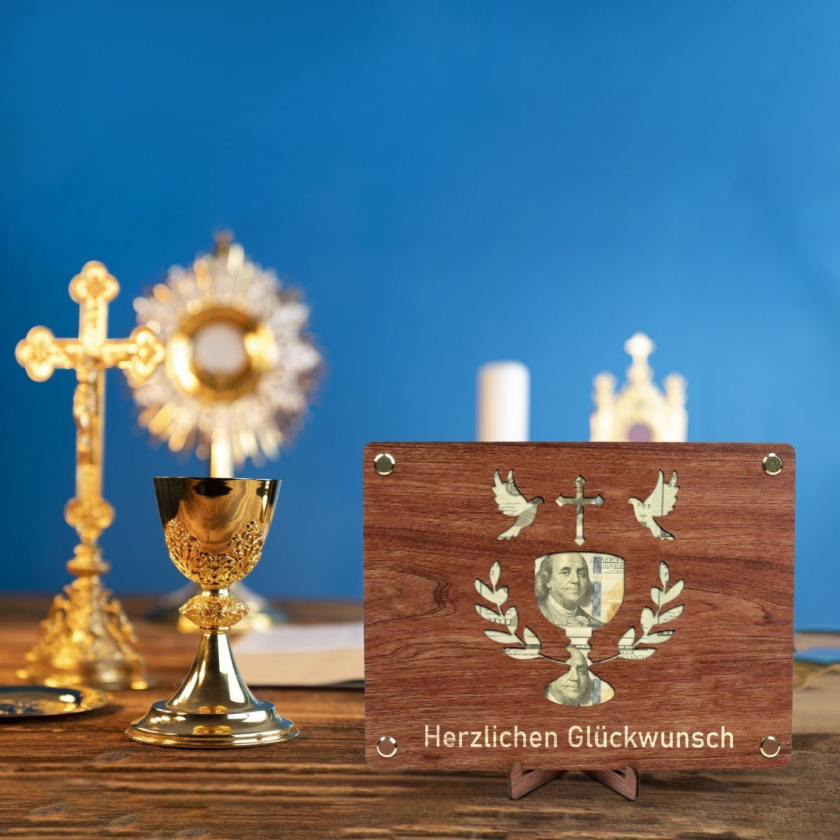 Wooden Chalice Table Decoration With Screwdriver - Elegant Party Gift For Festive Tables - Party Decorations
