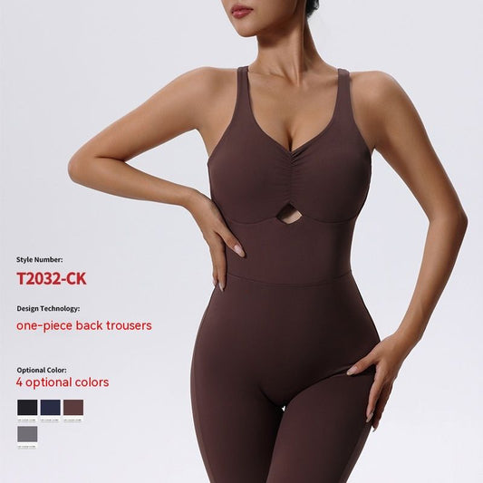 Hip Lift Quick-drying No Embarrassment Line Yoga Jumpsuit