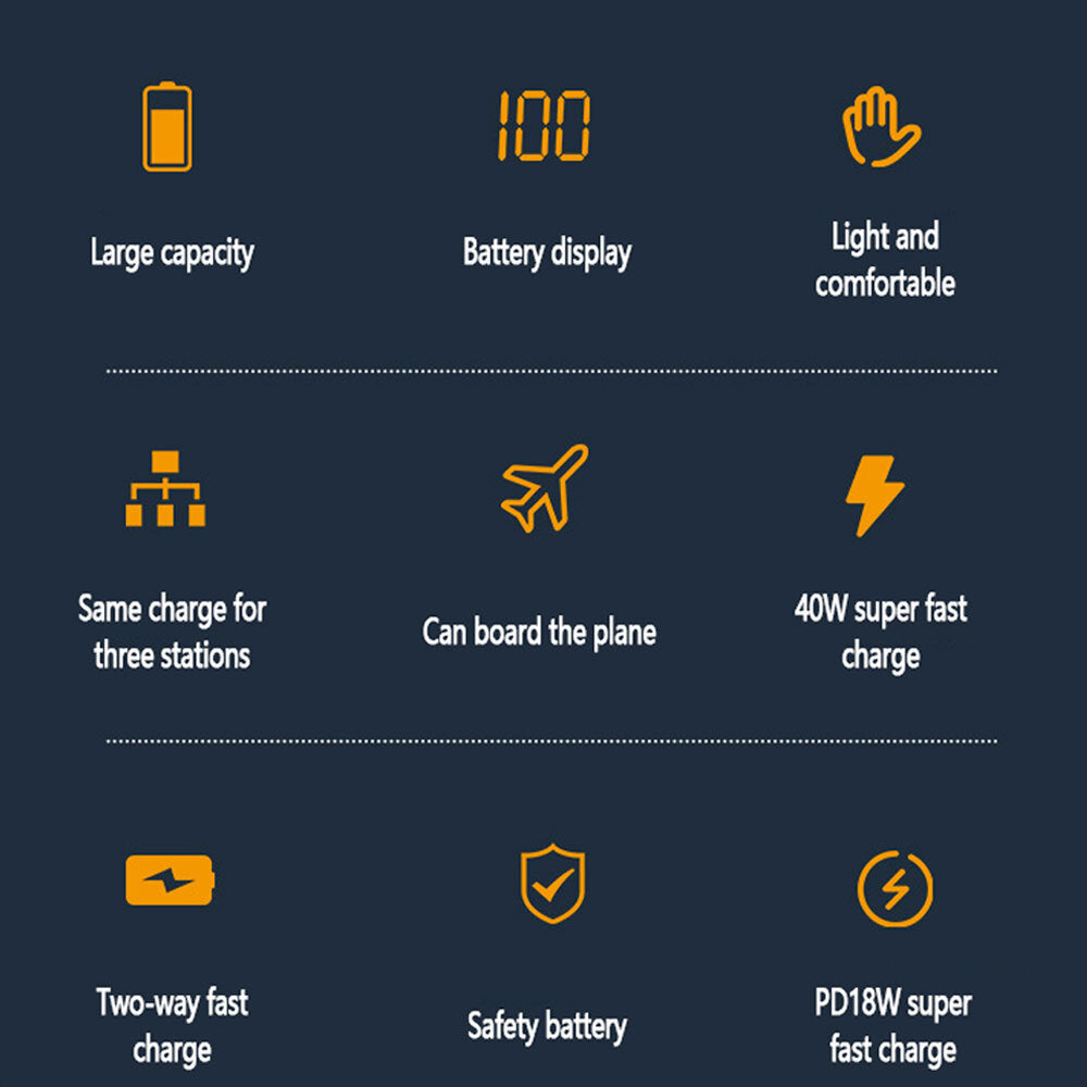 9000000mAh Power Bank Pack Fast Charger 2 USB External Battery For Mobile Phone
