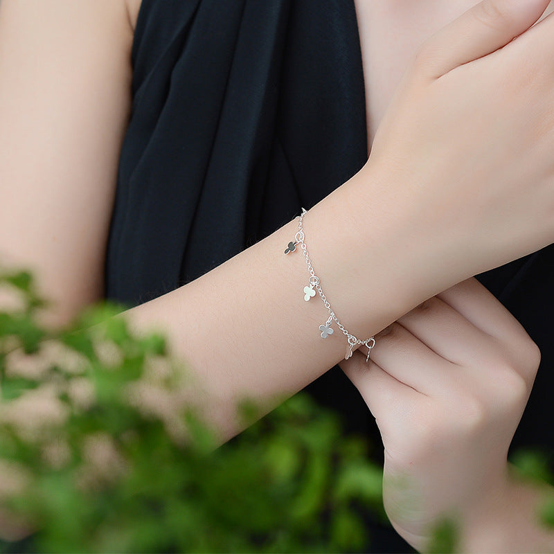Irish National Flower Clover Lucky Bracelet Fashion Simple Gifts