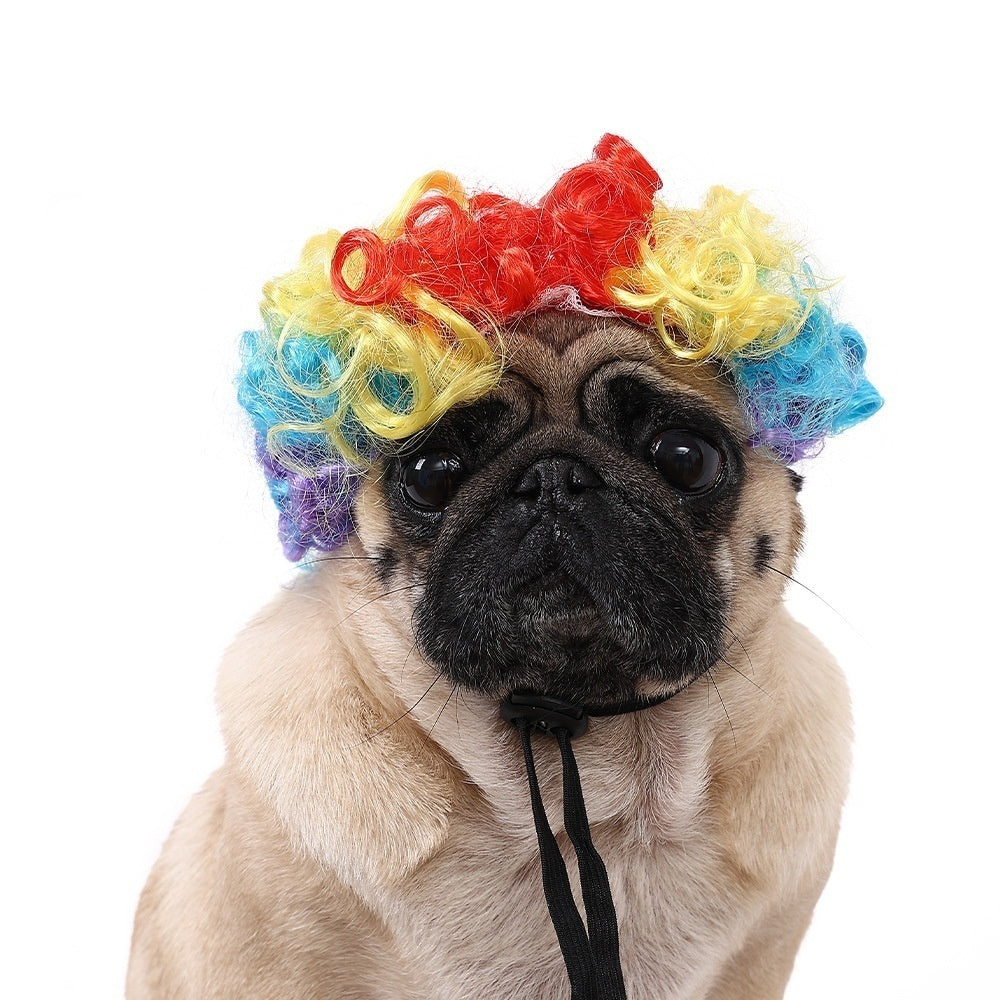 Halloween Pet Wig For Curly Or Straight Hair