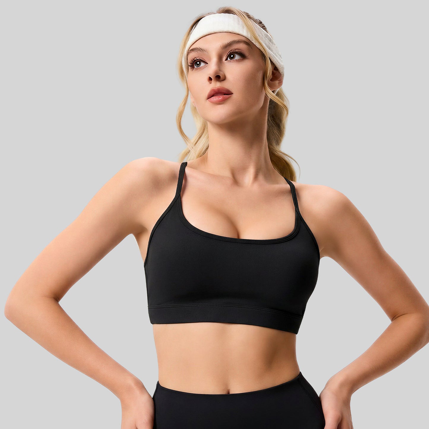 Summer Linear Sports Outfit, Anti-Chafing Activewear For Outdoor Running, Fitness & Yoga