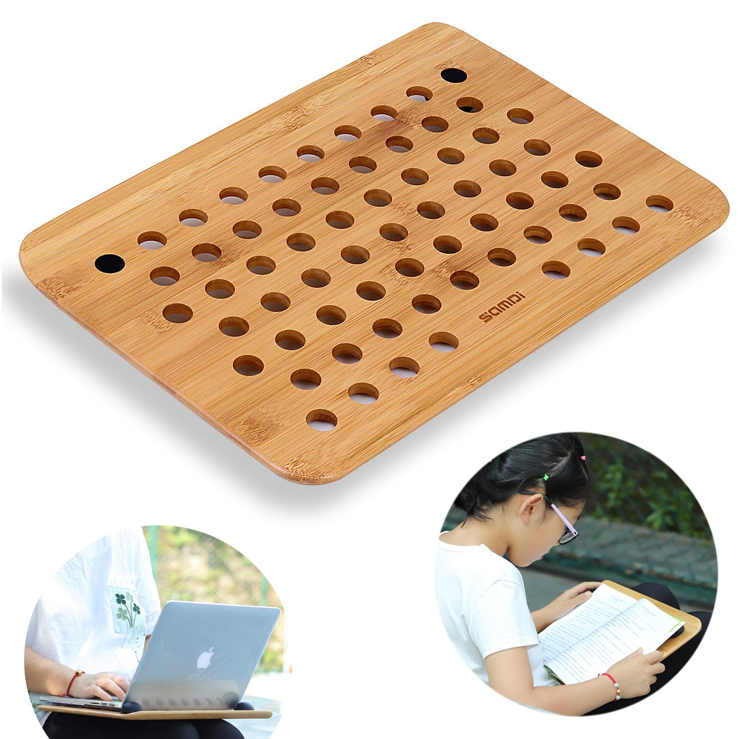 Wooden Notebook Cooling Stand For Reading