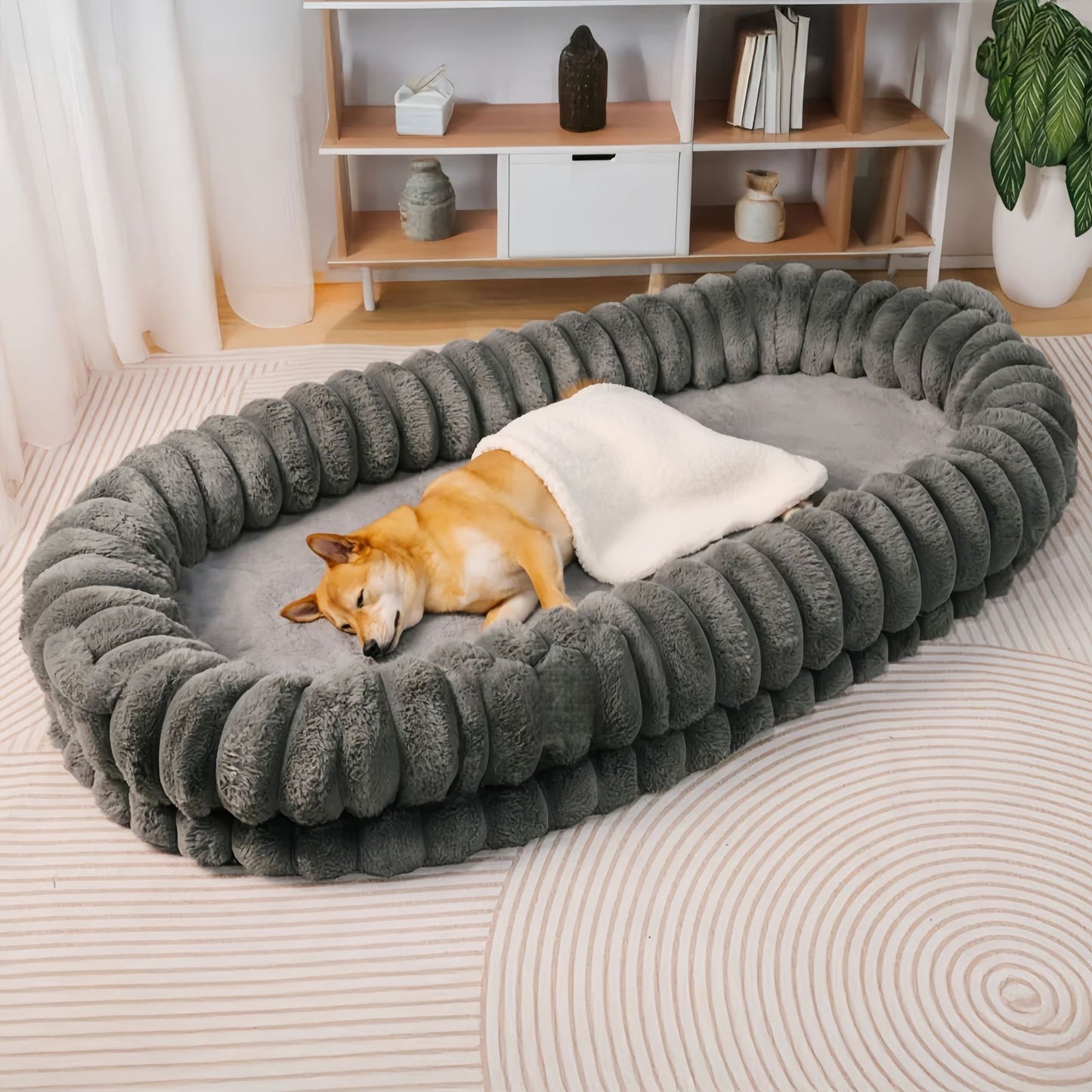 Pet-and-human-shared Dog Cozy And Secure Lazy Sofa Bed Thats Detachable And Washable