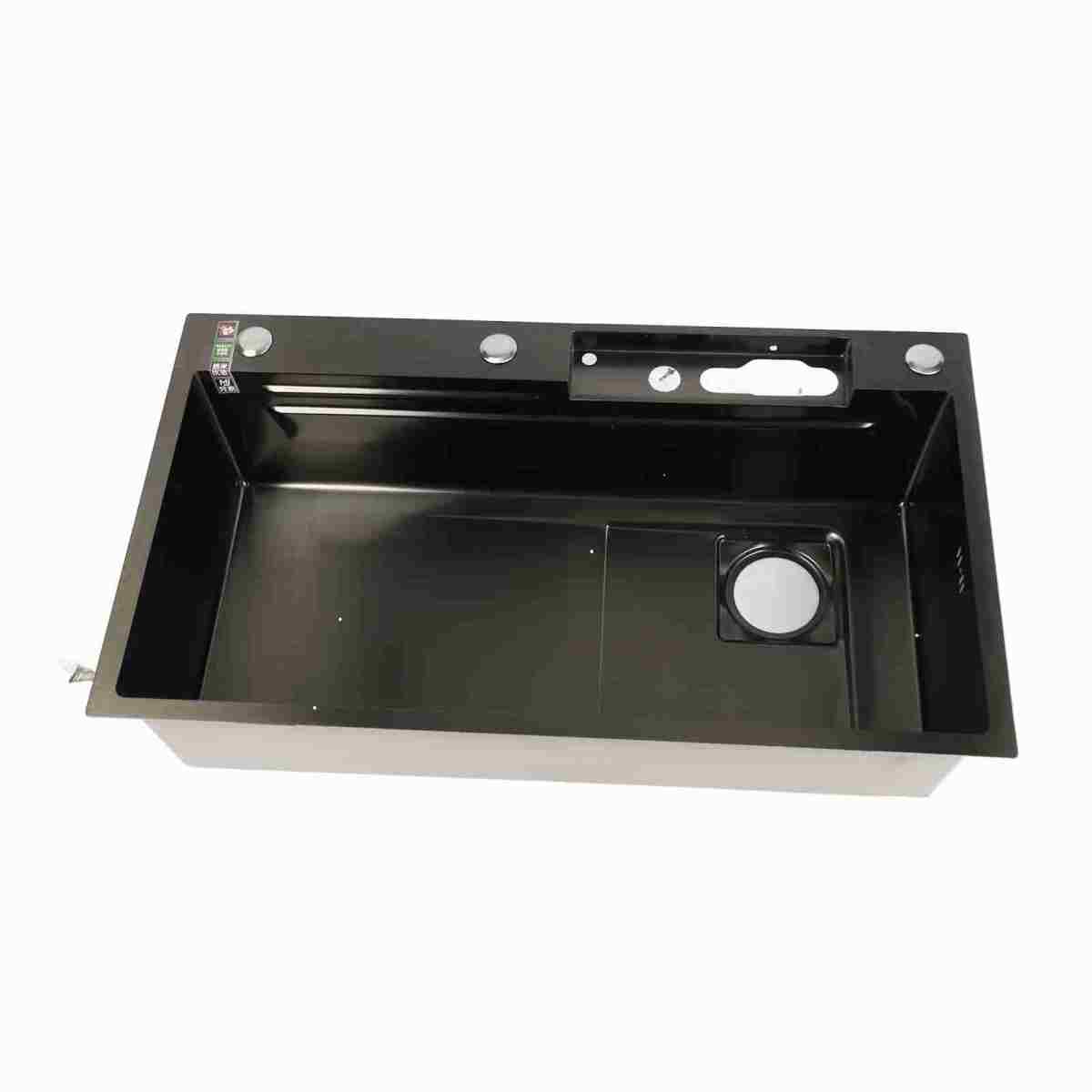 Smart Kitchen Sink Professional Stainless Steel Thickened Brushed Surface Large Capacity Washbasin Digital Display Kitchen Sink