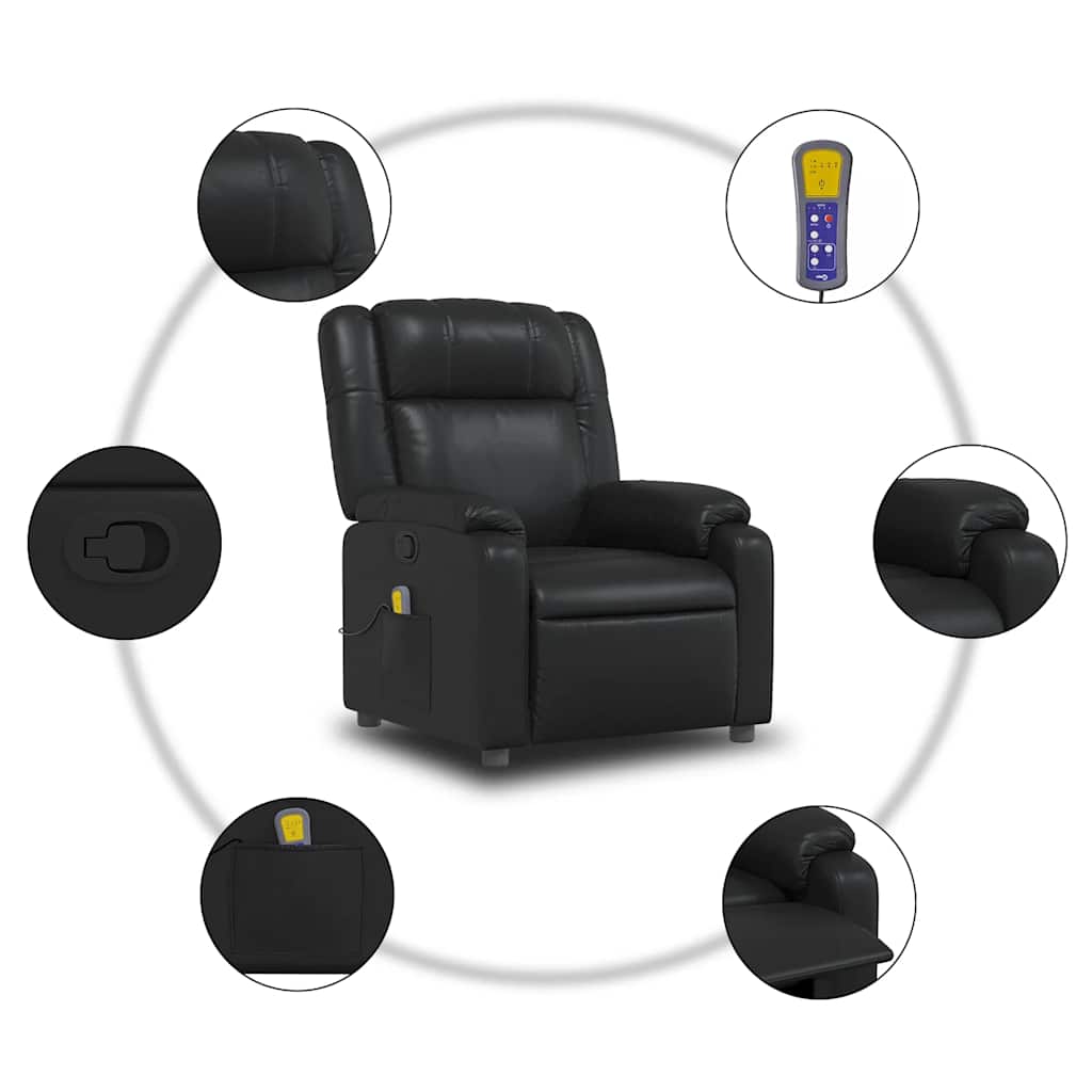 Massage Chair Faux Leather   Massage Chair Cream Faux Leather