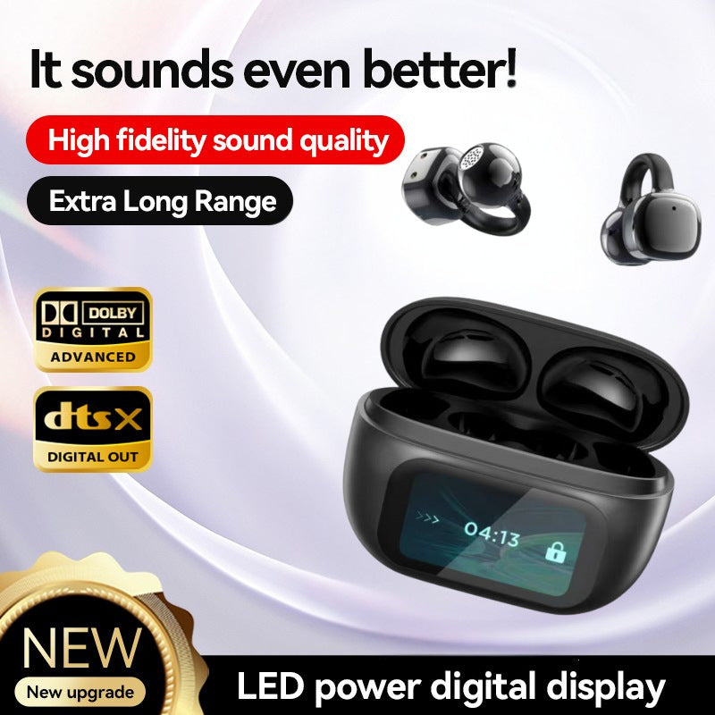 Ear-mounted AI Smart Headset Large Power Touch Screen Bluetooth Headset