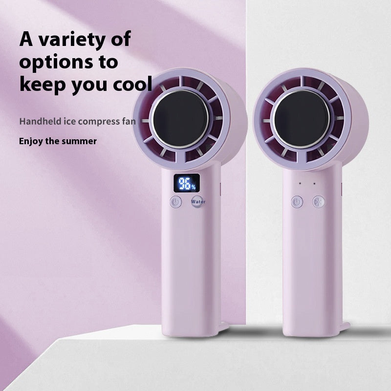 Semiconductor Ice Cooling Fan Handheld Portable Small Desktop