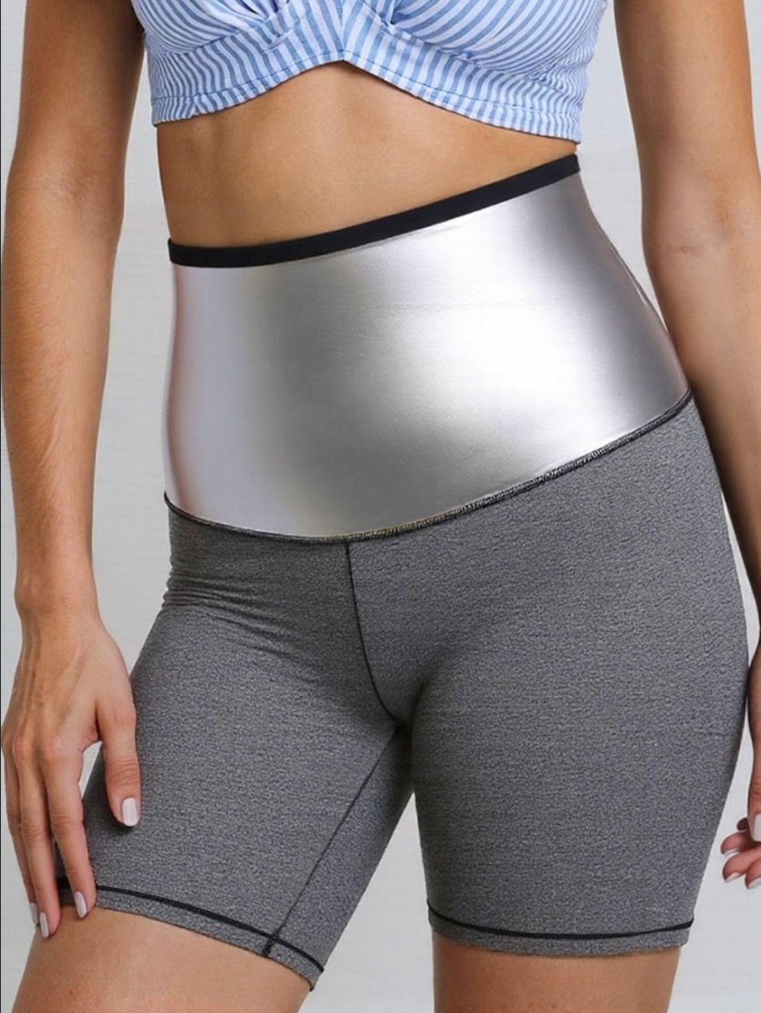 Plus Size Sauna Sweat Shorts For Women Slimming Compression Workout Thermo Waist Trainer Slimming Leggings Pants Body Shaper