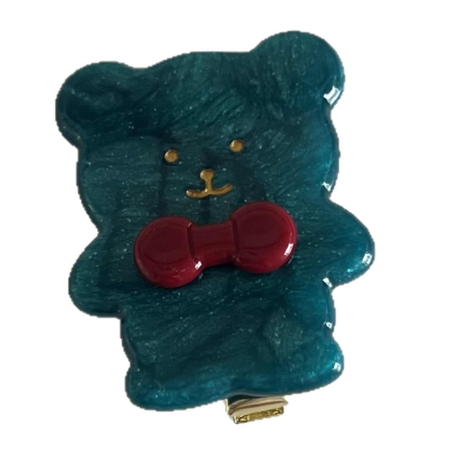 Retro Little Bear Cute Bow Hair Clip For Bangs