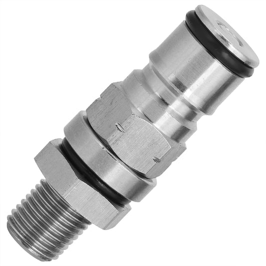 304 Stainless Steel Beer Keg Ball Lock Adapter Post Pressure Relief Valve Home‑Brew Accessory(Gas )