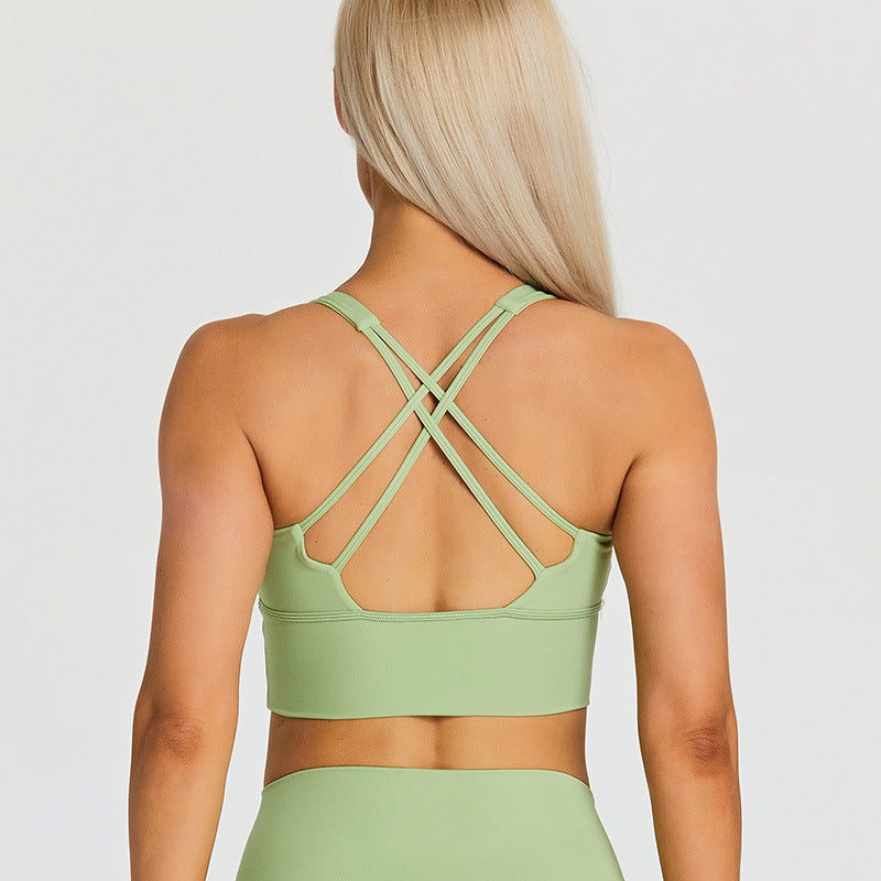 Women's Beauty Back Exercise Underwear Yoga Clothes With Chest Pad