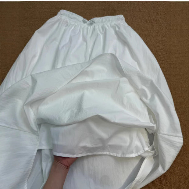 Korean-style Versatile Solid-color Elegant Skirt For Women
