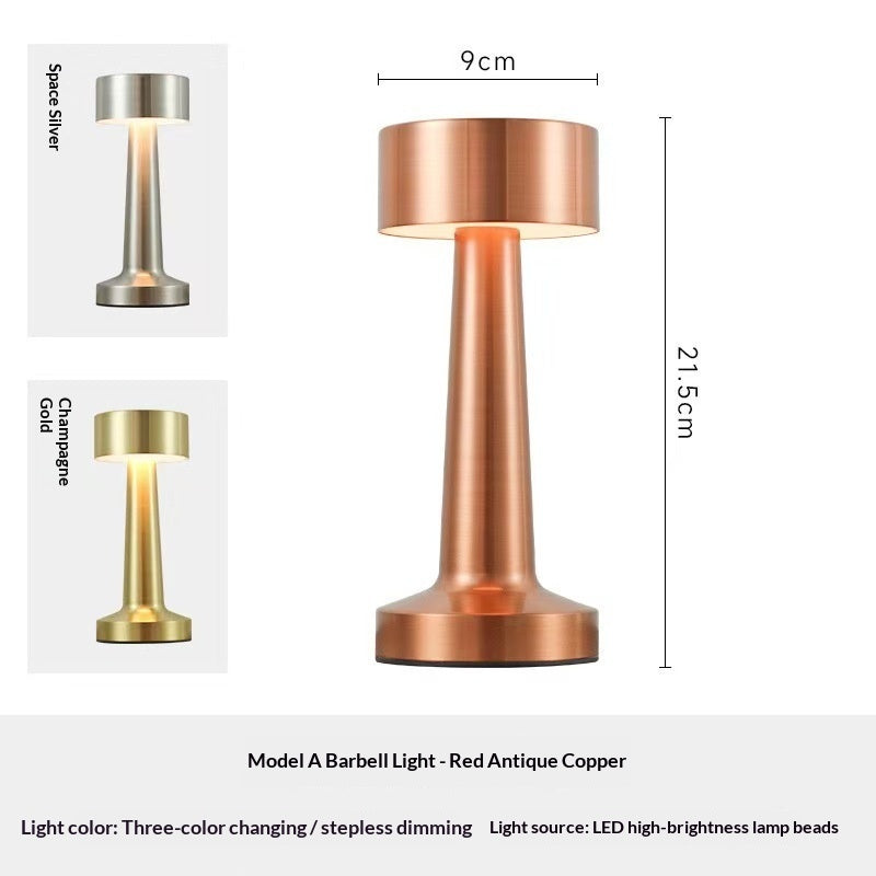 Metal Desktop Touch-Activated Creative USB-Charging Desk Lamp