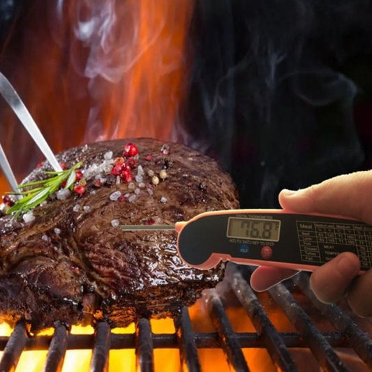 Ultra-thin Folding Barbecue Thermometer Kitchen Food
