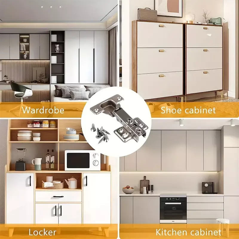 10X Quality Full Overlay 35mm Soft Close Hinges Kitchen Cabinet Cupboard Door UK