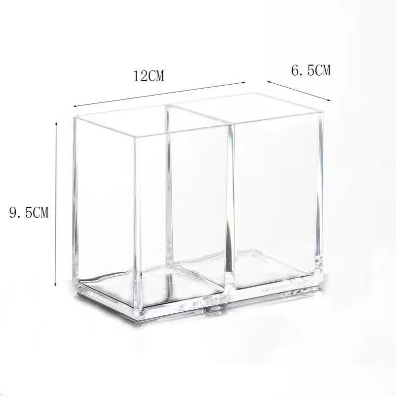 New Multi-grid Pen Holder Desktop Small Items Makeup Brush Holder Storage Box
