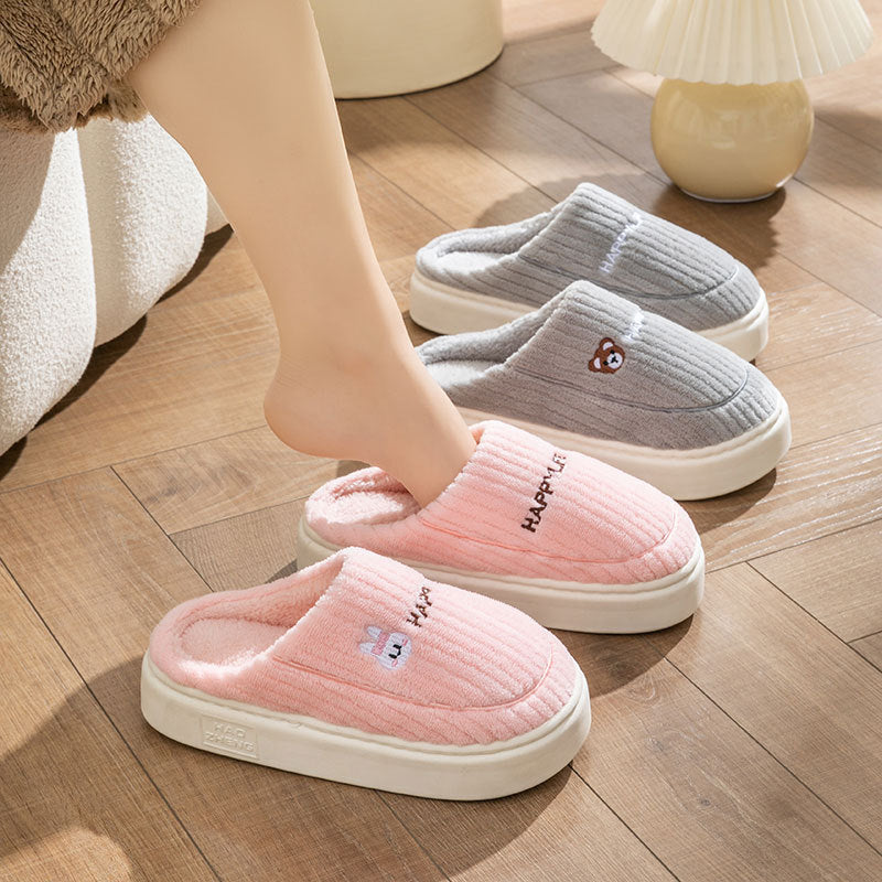 Cotton Slippers For Women For Spring Autumn And Winter For Home Use