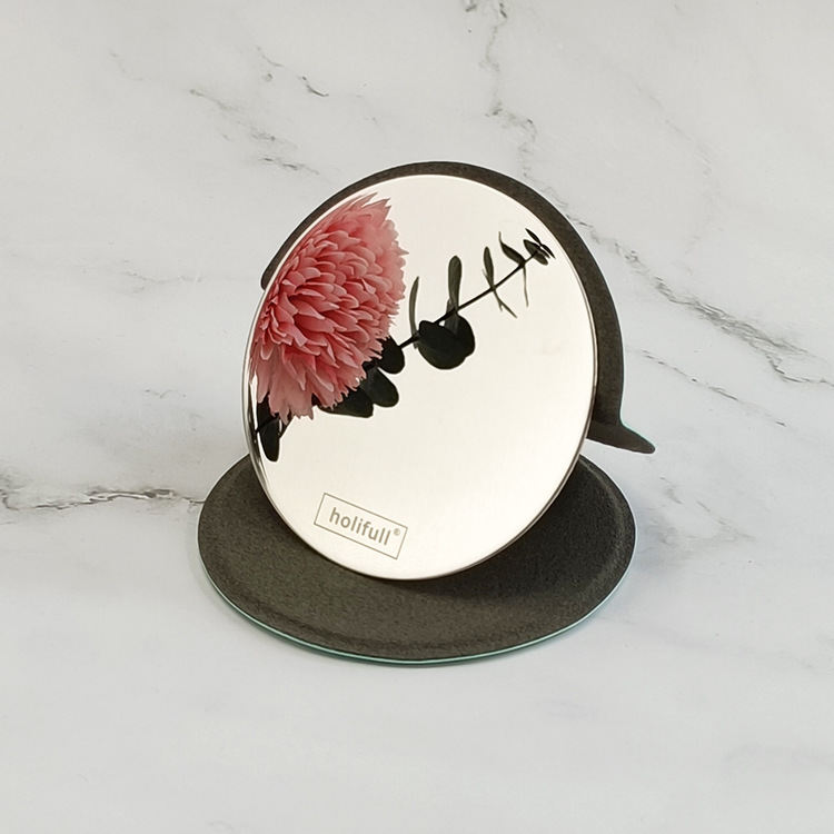 Japanese And Korean Round Portable Folding Makeup Mirror