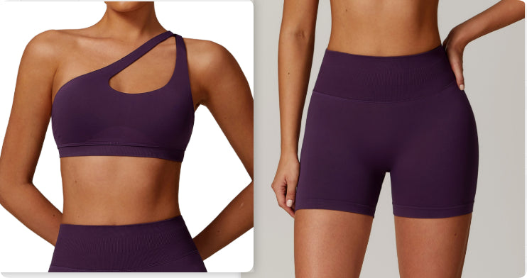 One-shoulder Seamless Beauty Back Yoga Bra Quick-drying Sports