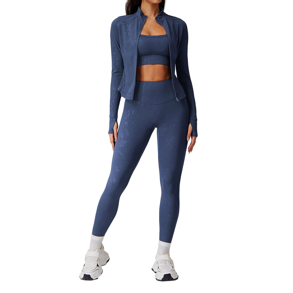 Female Creative Printing Quick-drying Yoga Clothes Training Set