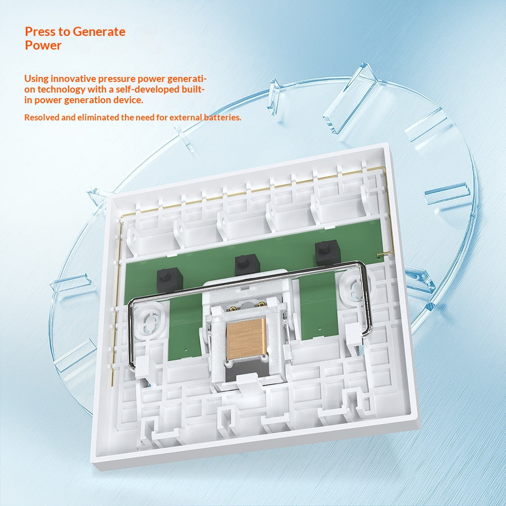 Wireless Smart Control Panel Featuring Self-powered, Wiring-free Design