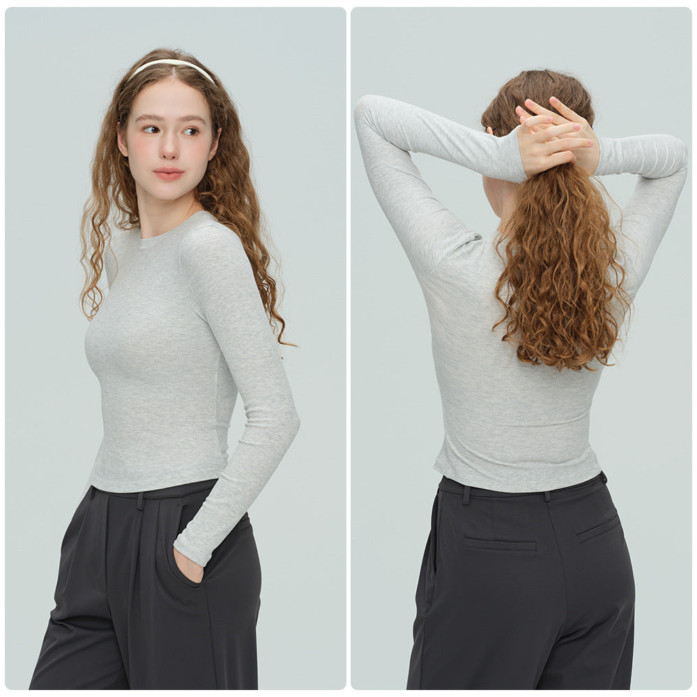 Yoga Women's Sport Long Sleeves Slim Fit Thin Fitness Clothes