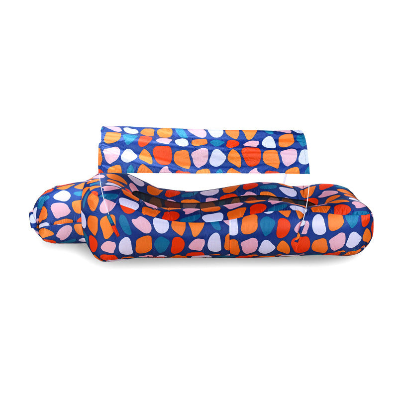 Outdoor Inflatable Bed With A Sunshade Umbrella