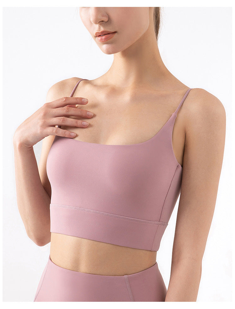 Thin Shoulder Beauty Back Exercise Vest With Chest Pad Female Yoga European And American Style Sling Workout Underwear