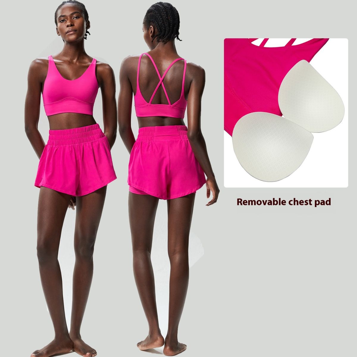 Running Sports Yoga Workout Clothes Suit Women's Quick-drying