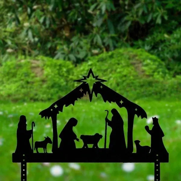 CIFbuy Waterproof Metal Nativity Projector Light Outdoor Wall Christmas Decoration Gift(TikTok, Temu Pick-up Service)