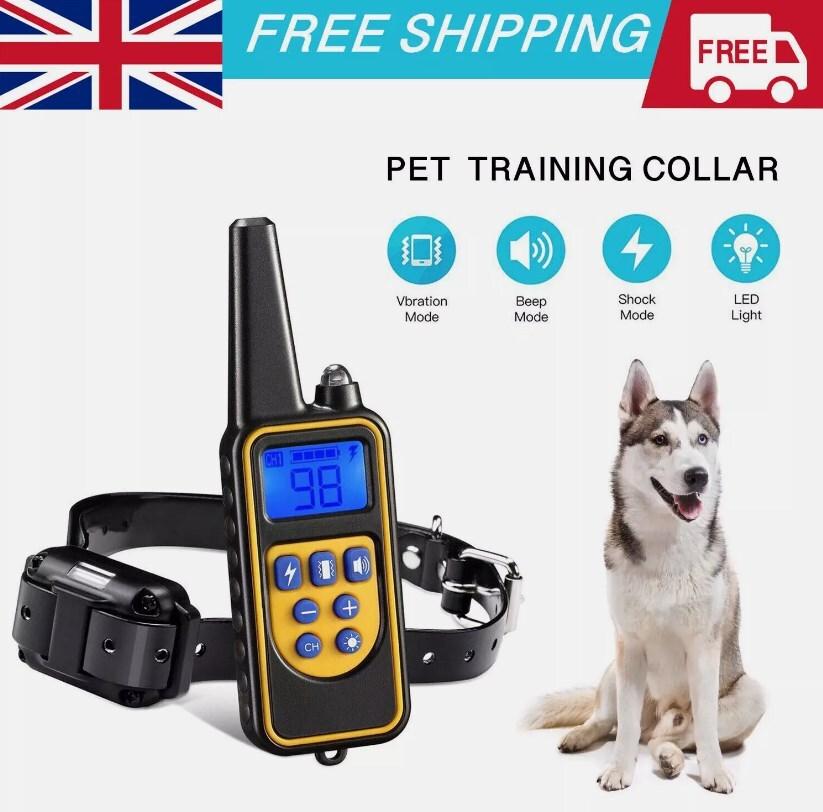 800M Electric Pet Dog Training E-Collar Anti-Bark Obedience Remote Control LCD
