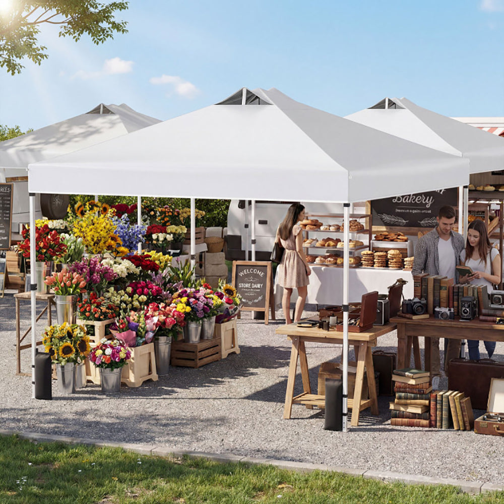 Outdoor Commercial Canopy Tent With Storage Bag For Various Outdoor Adventures, Camping, BBQs, Markets, Etc