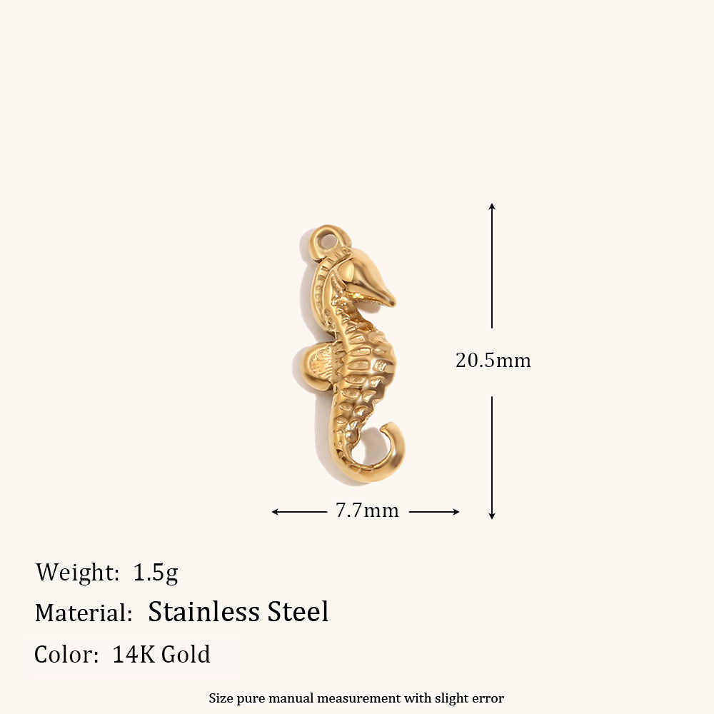 Creative Jewelry Accessory Stainless Steel Pendant With 14K Gold Plating
