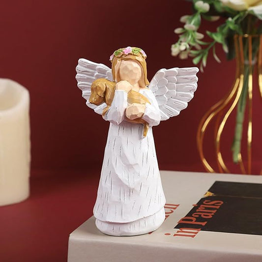 White-winged Angel Resin Craft Home Desk Ornament