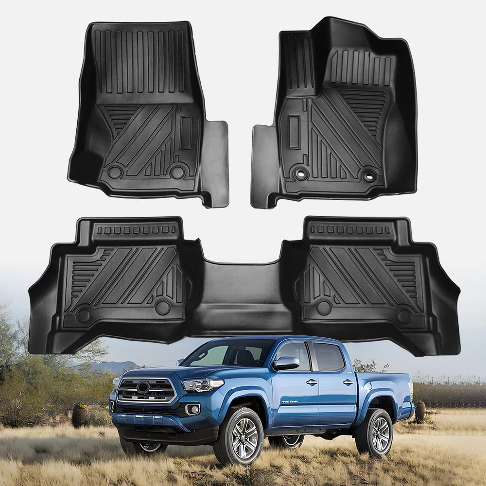 TPE Floor Liner Floor Mats Compatible With Tacoma 2024 Auto Accessories
