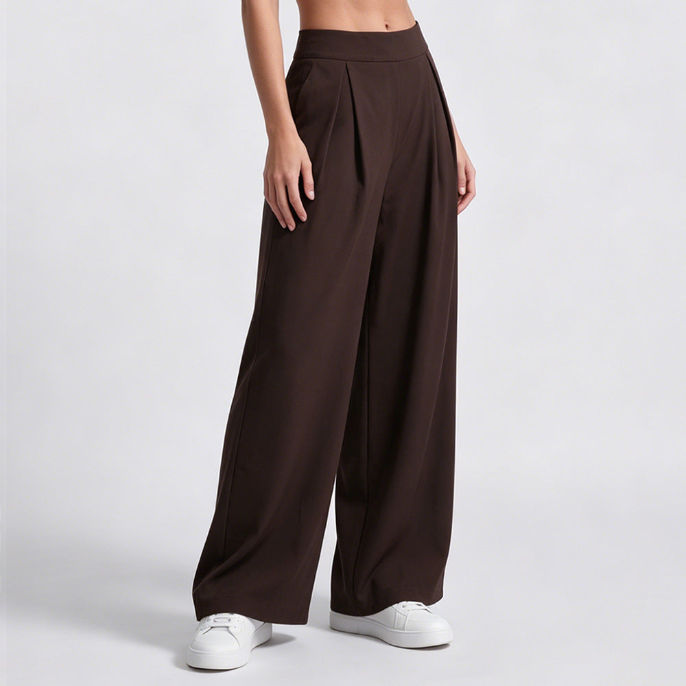 Loose-fitting Wide-leg Straight-leg Outdoor Sports Pants For Training Running And Fitness