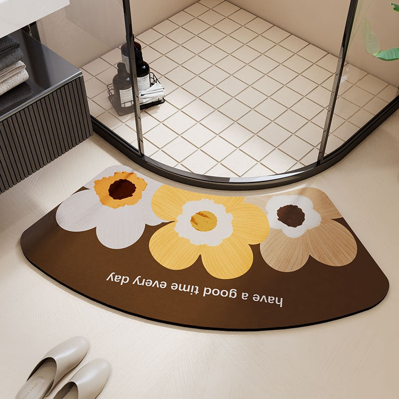 Diatomaceous Water-absorbing Bath Mat For The Toilet And Shower
