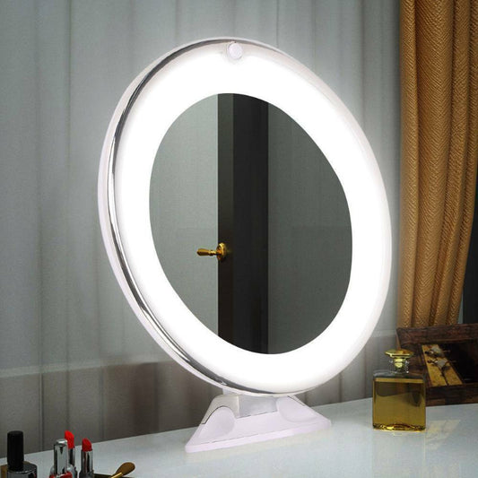 Makeup Mirror With 10X LED Suction Cup Shower Shave Cosmetic