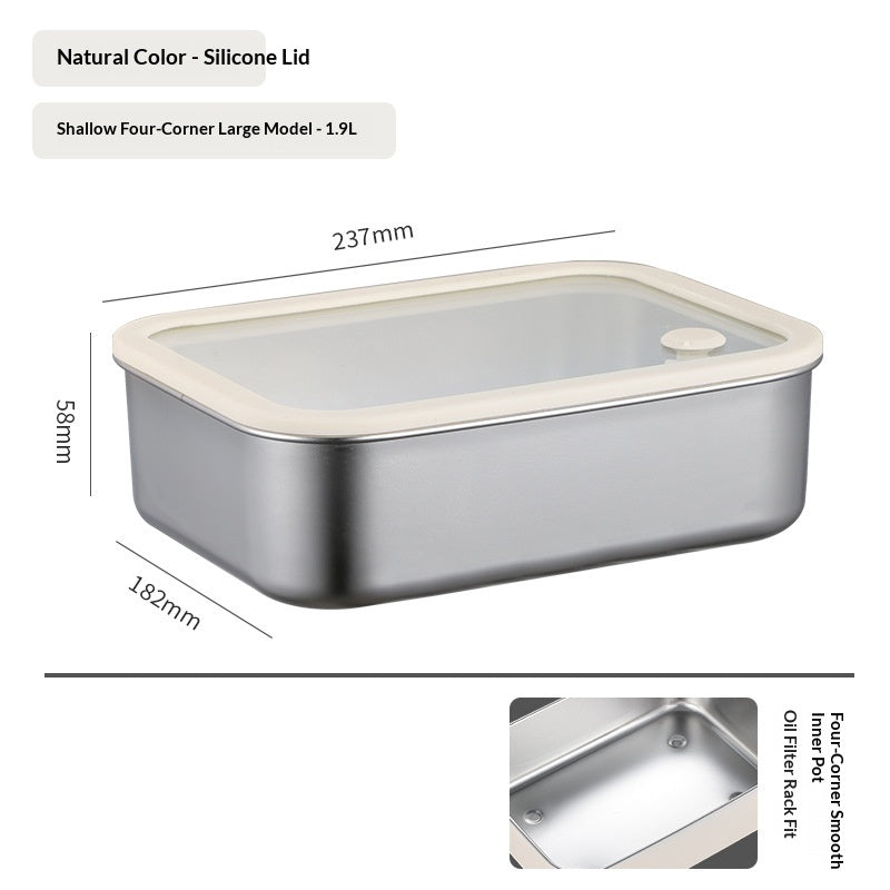304 Stainless Steel Airtight Food Storage Container