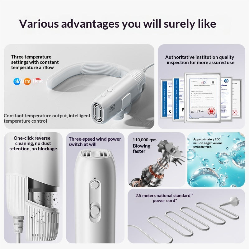 Portable Pet Hair Dryer For Dogs A High-Speed Mini And Quiet Gadget For Effortless Bathing And Drying