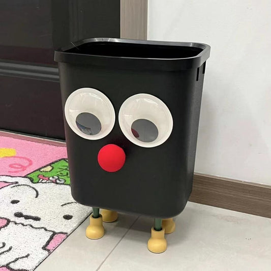 Cute Cartoon Instagram-Style Large-Capacity Trash Can For Home Use
