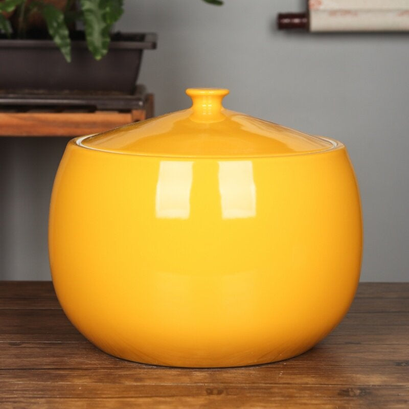 Jingdezhen Ceramic Tea Caddy With Lid Premium Quality