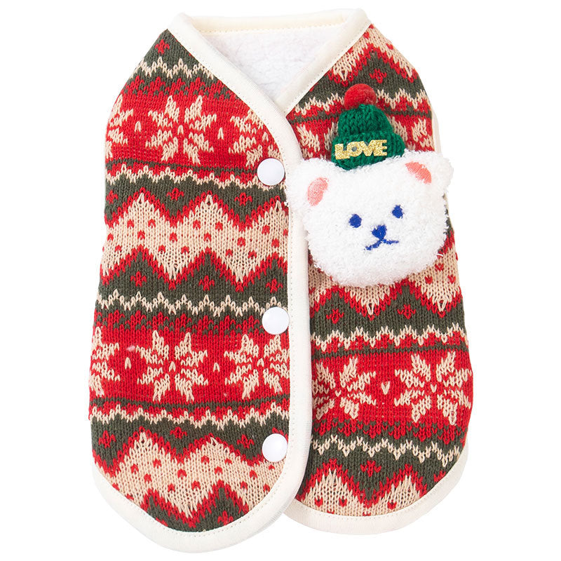 Vest Teddy Warm Cat Clothes Pet Apparel