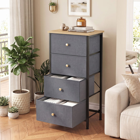 4-drawer Storage Cabinet - Suitable For Bedrooms, Living Rooms, And Wardrobes
