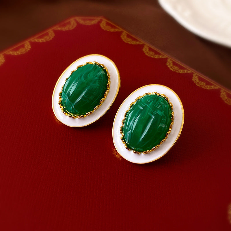 Niche Elegant Vintage Stud Earrings Women Medieval Retro Earrings Premium Jewelry