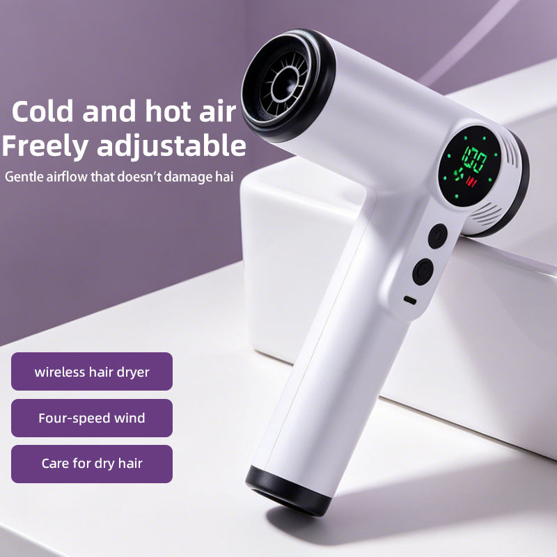 Wireless Portable Student-Size High-Wind Hair Dryer For Dorms