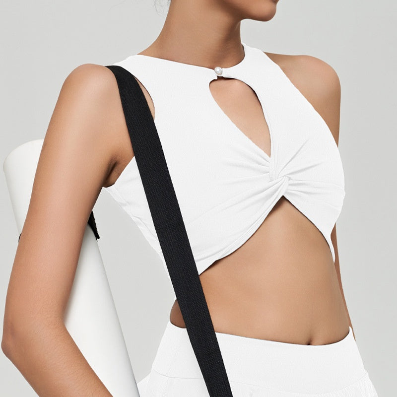 New Twist Design Hollow-out Top Women's Sports Beauty Back Vest