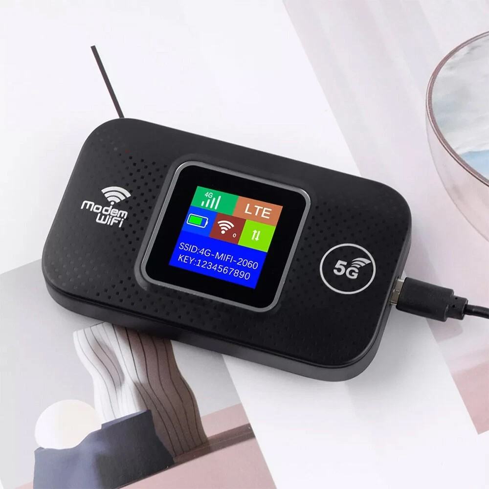 Portable Unlocked 5G LTE Wireless WiFi Router Mobile Broadband LCD MIFI Hotspot UK