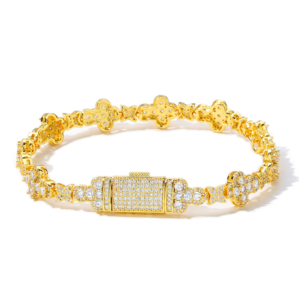 10mm Cross XINGX Hip Hop Ear Accessories Accessories Bracelet
